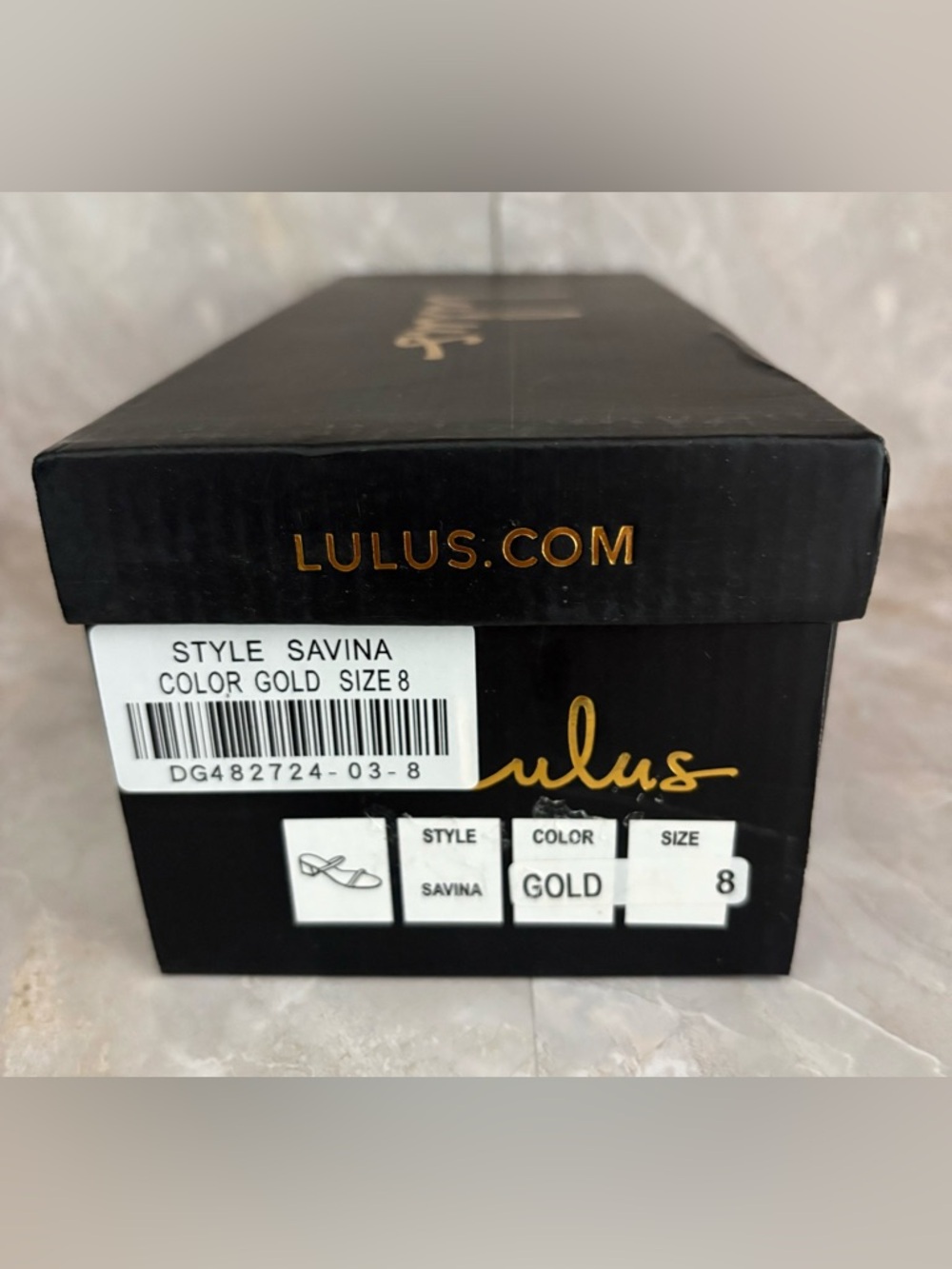 Lulu's Savina Gold Mules - Picture 14 of 14